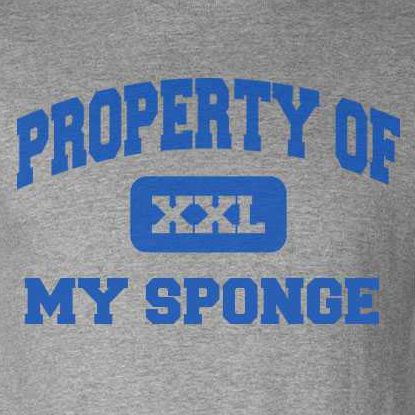 ShirtScope I Love Sponges T Shirt I Heart Sponges Tee Gift, Adult Unisex, Size: 5XL, Black